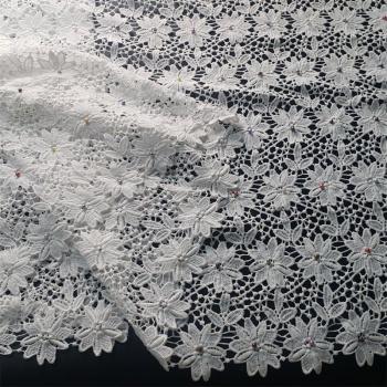 Tela de guipur suave para vestido de boda NN958-s