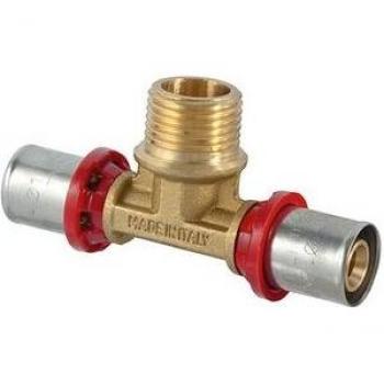 Conector T Prensa Macho 3/4 Multicapa
