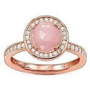 Anillo de Plata 925 con Baño de Oro Rosa