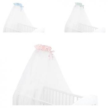 Kikkaboo Babybetthimmel Bear with me, 200 x 500 cm, rosa Baldachin, Insektenschutz