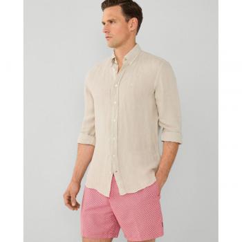Bañador bermuda Hackett en rojo con patrón de redes