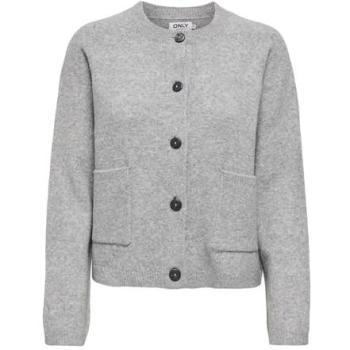 Only onlpiemonte l/s pull knt noos 15344118 lichtgrijs mixkleur