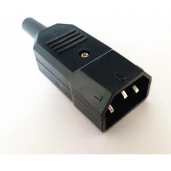 10A 250V Rewirable IEC C14 Male Power Plug