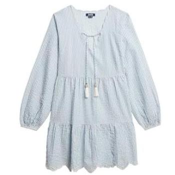 Blue Superdry Tiered Mini Dress – 100% Cotton