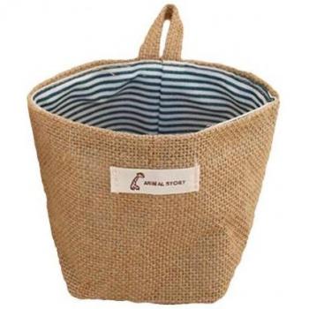 Vintage Wicker Laundry Organizer