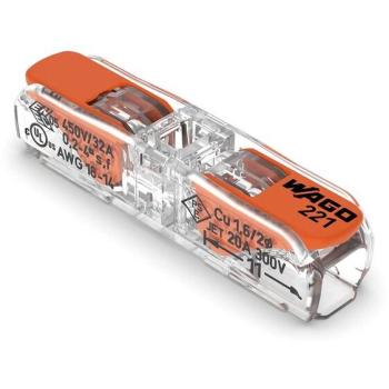 Connecteur Wago à leviers pour conducteurs 0,2