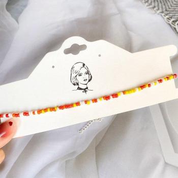 Chic Glass Bead Necklace for Women