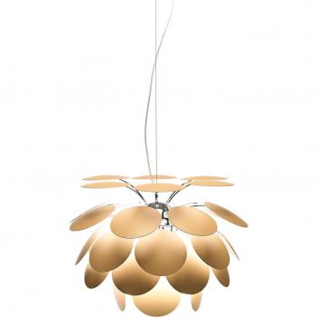 Suspension en métal beige mat 53cm Discocó