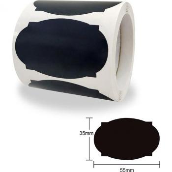 Kitchen Spice Jar Labels, Black Chalkboard Stickers, 120/150 Pack