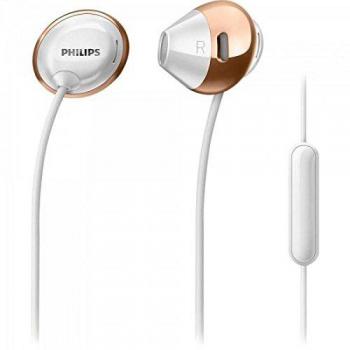 Philips SHE4205WT In-Ear Kopfhörer (Federleicht, Metallic Design)