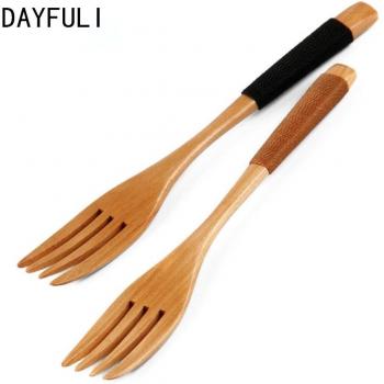 DAYFULI Kids Wooden Utensils Fork