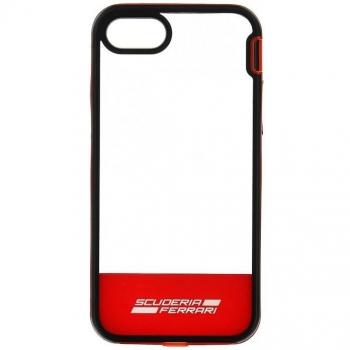 Carcasa COOL para iPhone 7, 8, SE (2020), SE (2022) Licencia Ferrari Negro Rojo
