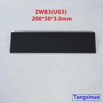 Lentille UV ZWB3 UG5 50x200x3,0mm 253,7 nm
