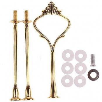 Mango decorativo para bandeja de pastel de 3 niveles