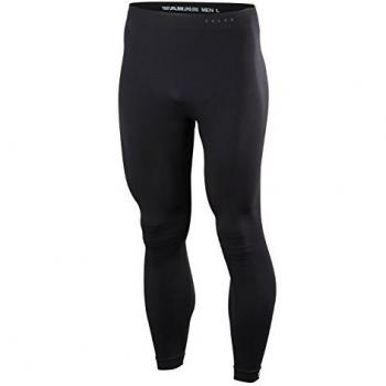 Falke Men’s Warm Black Tights XL – Block Colour