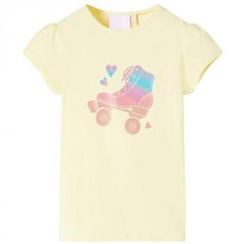 Maglietta Giallo Tenue Bambina 140