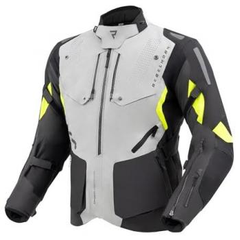 Giubbotto Moto Rebelhorn HIKER IV 3XL, Nero Grigio Fluo Giallo