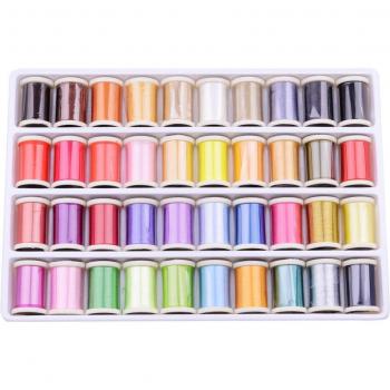 50-Color Polyester Thread Pack