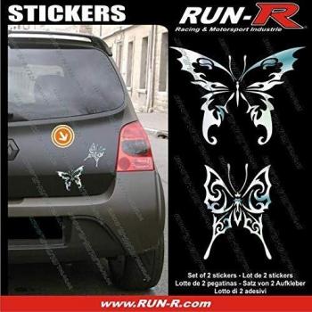 Autocollants Papillon Tribal 13 cm