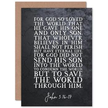 He Sent His Son: John 3:16‑17 Faith Reminder Card