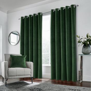 Velvet Supersoft 100% Blackout Thermal Eyelet Curtains