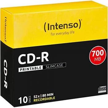 CD-R Vuoto Intenso 700MB 80Min. (10 x)