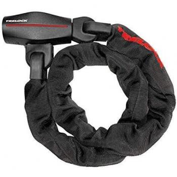 Trelock Unisex Adult Chain Lock, Black, 110 cm Length, 9.5 mm Thickness