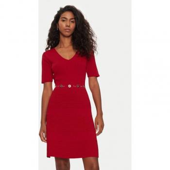 Morgan Kleid aus Strick 242-RMEY Rot Slim