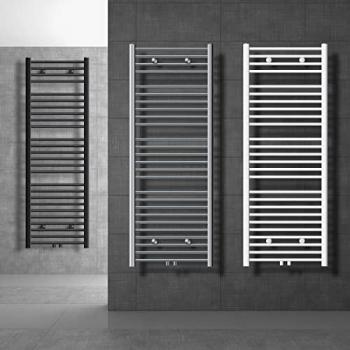 Radiatore bagno ECD Germany 600x800 mm, bianco con attacco centrale