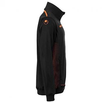 Uhlsport Score Kids’ Sports Tracksuit – Black & Neon Orange, Ages 11‑12 (Boys/Girls)