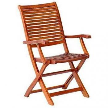 Sedia con Braccioli Noemi in Acacia Naturale