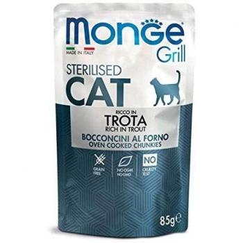 Monge Cat Pouch Jelly Esterilizado Truta 85GR
