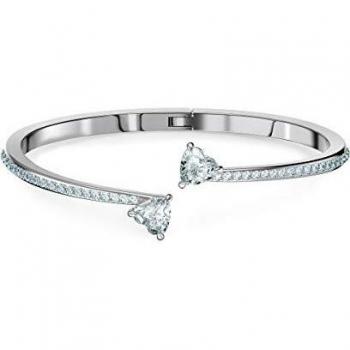 Bracelet jonc Attract Soul Heart, Swarovski, Blanc