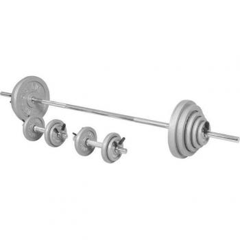 Set d'haltères 97,5 kg avec stop disques