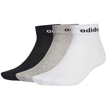 Adidas NC Ankle 3PP, calzetti Unisex-Adulto, Nero/Bianco
