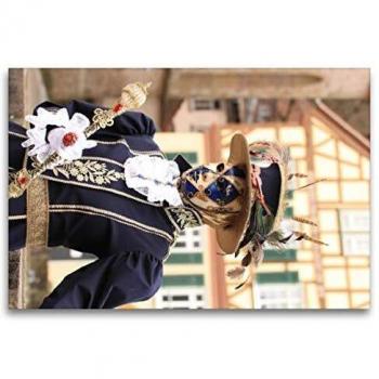 Fröhliche Masken‑Leinwand – 120 × 80 cm, Schwäbisch Hall Edition, CALVENDO