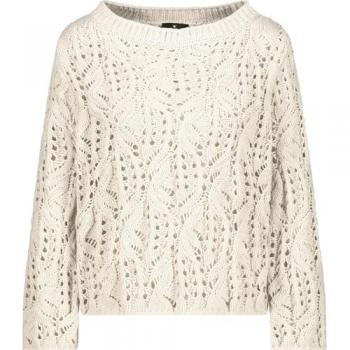 Monari U-Boot-Ausschnitt Pullover Beige 34