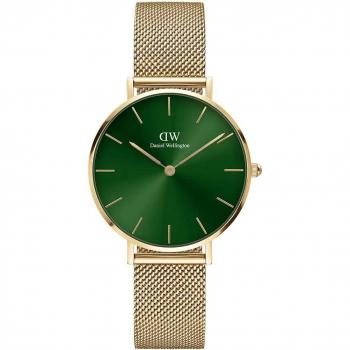 Daniel Wellington Reloj Esmeralda Petite 32 mm de Oro