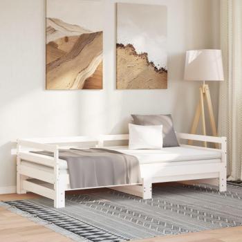 Sofá cama nido sin colchón blanco 90x190 cm