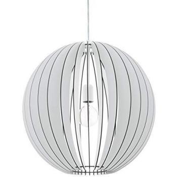 EGLO LAMPADA DA SOFFITTO IN ACCIAIO E LEGNO BIANCO 50X150CM