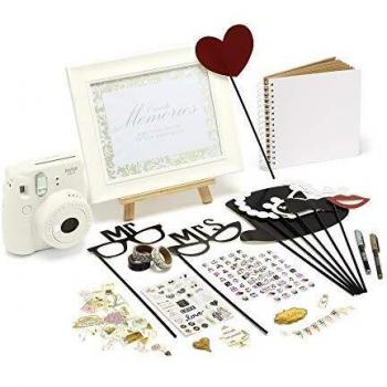 White Instax Mini 9 70100141443: Instant Camera + Wedding Photo Props