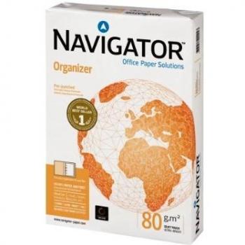 PAPEL A4 80GR NAVIGATOR A4 4TALADROS ORGANIZER 500HJ