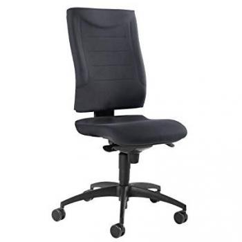 Siège professionnel SSI Proline P1 – action synchronisée, coussin lombaire, courbure pour les genoux, sans bras, couleur sombre – Schäfer Shop Pure