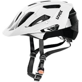 Uvex Quatro Fahrradhelm, 52-57 cm, 08 Weiß Matt/Schwarz