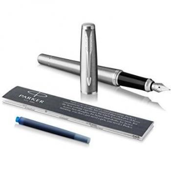 Parker Urban Fountain Pen Metro Metallic CT with Medium Nib and Blue Ink