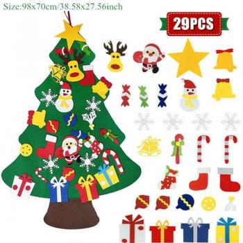 Colgante Navideño de Fieltro para la Puerta