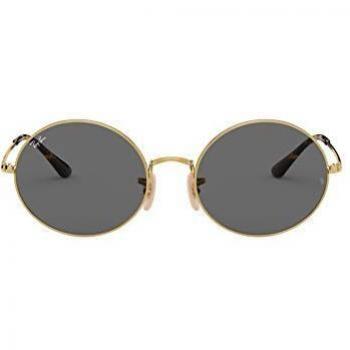 Ray-Ban Oval Gafas de Sol Unisex 54 Dorado/Gris Oscuro