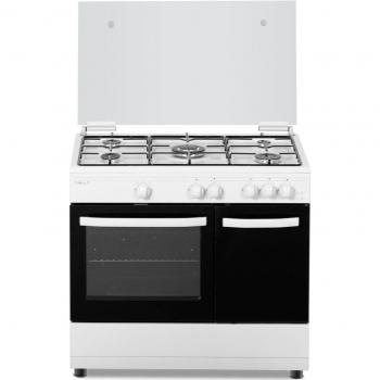 Cocina de Gas con Horno Nevir NVR-CB5PH 13250W 60L Tapa Blanca 85 cm