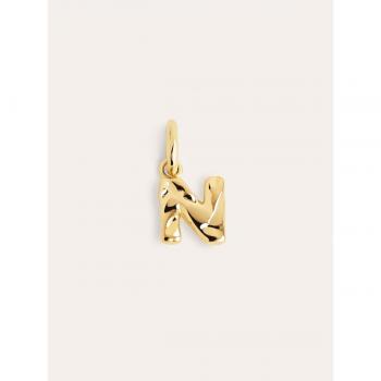 Charm de Iniciales en Plata Bañada en Oro