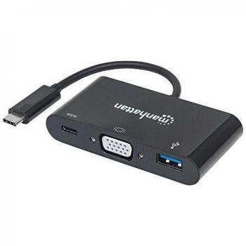 Manhattan Convertitore Mini‑Dock USB‑C VGA